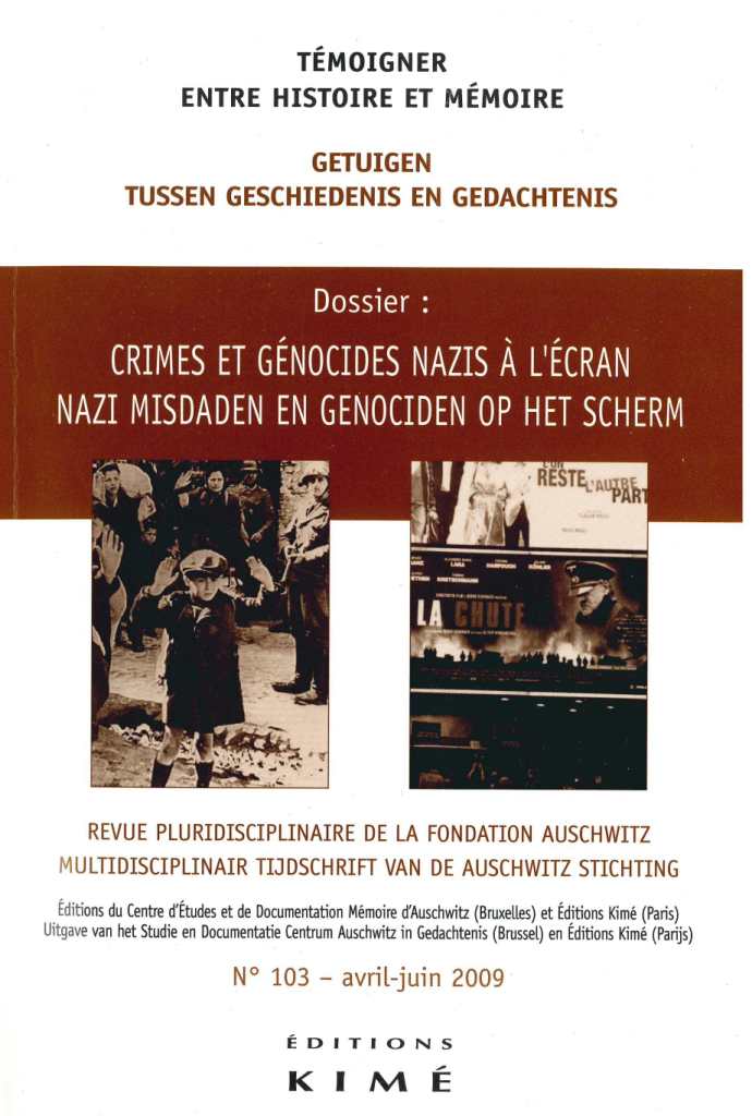 n° 103 (06/2009) Crimes et génocides nazis à l'écran