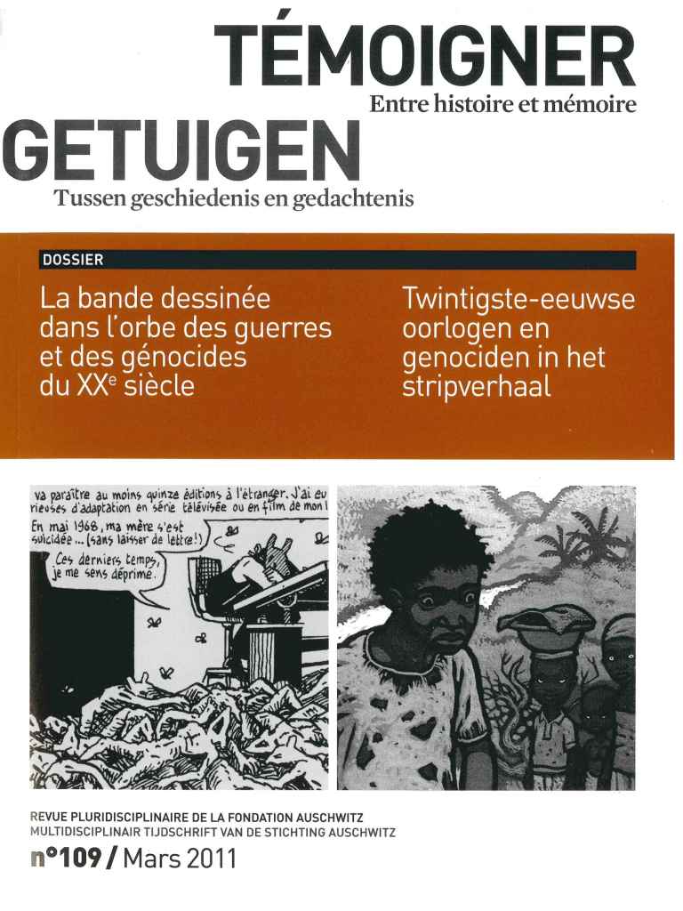 N° 109 (03/2011) Bande dessinée dans l'orbe des guerres et génocides du XXe s.